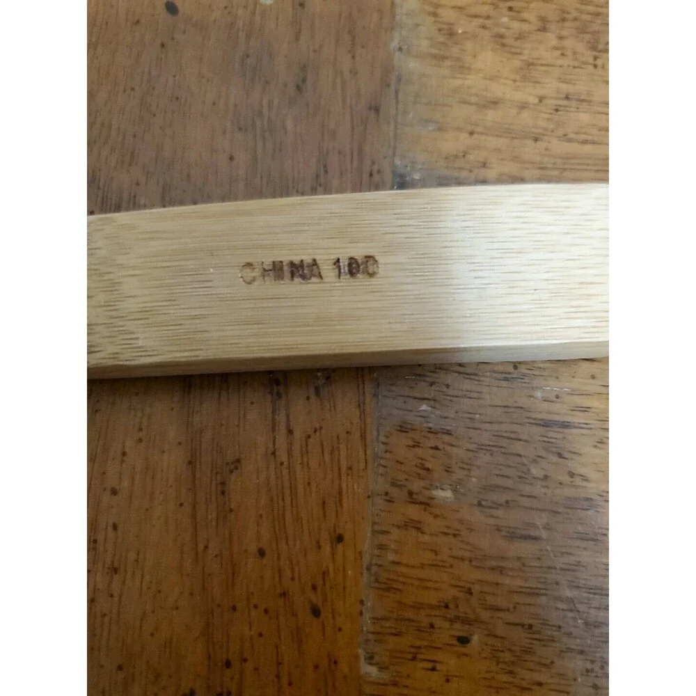 Pampered Chef Slotted Bamboo Wood Wooden Serving Cooking Spoon